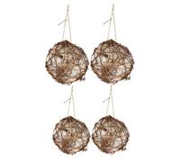 INOOMP 4 Piezas Constructor de Nidos de Colibrí Kit de Material para Nidos Bolas Material para Casas de Pájaros para Jardines y Patios