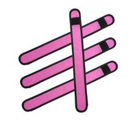INOOMP 4 Piezas Leggins con Tira en el Tobillo y Caballo Accesorio reflexivo Banda elástico Casco Noche Pulseras LED luz LED para Caballos Equipo de Seguridad Ecuestre Botas LED paño Rosa