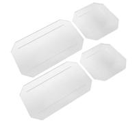 INOOMP 4 Piezas Plantillas Acrílicas para Acolchado y Costura Reutilizables, Reglas Cuadradas y Rectangulares Transparentes de Precisión para Patchwork y Manualidades DIY
