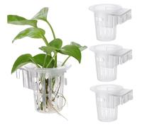 INOOMP 4 Piezas Soportes Colgantes para Acuáticas de Acuario Resistentes con Orificios para para Saludable y Decoración de Peceras