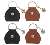 INOOMP 4piezas Estuche para Púas de Guitarra de Bolsa Llavero para Viaje Portátil Mandolina