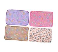 INOOMP 4piezas para De Reversible Pelusa Estampado De Patas y Huesos Protector De Muebles para y Gatos Casa Coche y Exteriores