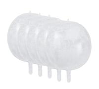 INOOMP 5 Globos de Aluminio Diseño de Copo de Nieve para Decoración de Fiestas, 22 Pulgadas, Material de Película de Aluminio, Ideales para Cumpleaños y Eventos