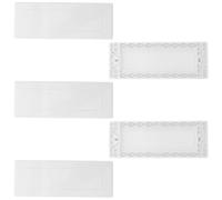 INOOMP 5 Piezas Placa Frontal de Plástico para Caja Eléctrica 4 Gang, | Ajuste Preciso, Superficie Lisa Pintable, para Hogar y Oficina, Oculta Cables Expuestos y Huecos