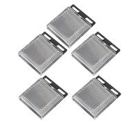 INOOMP 5 Piezas Reflector Fotoeléctrico Cuadrado de Abs y Acrílico Rejilla Retrorreflectante para Sistemas de Seguridad Vial y Vehículos en Exteriores, Duradero y Versátil