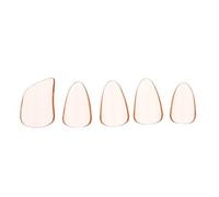 INOOMP 5 Piezas Uñas Postizas para Guzheng y Pipa, Púa de Dedo Transparente Naranja, Tamaño Mediano, Accesorio Resistente para Instrumentos Musicales de Cuerda, Herramienta Profesional