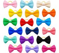 INOOMP 50 Cintas Pelo para Mascotas, Lazos para Perros Pequeños en Colores Pastel, Accesorios para Fiesta y Cotillón, Diademas Decorativas para Cachorros y Perros Niña, Color Aleatorio