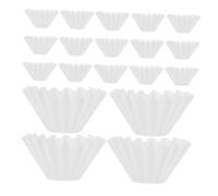 INOOMP 50 piezas Filtros de Papel para Café Cesta Pack de Unidades Pequeño Blanco Diseño Resistente y Práctico para Uso Doméstico y Oficina Compatibles con Métodos de Goteo Manual y