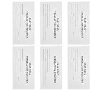 INOOMP 6 de Registro Función de Seguimiento y Registro de Gastos Personales de Chequeras en Papel Blanco para