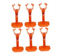 INOOMP 6 Piezas Bebedero para Pollitos y Codornices de Plástico Resistente Recargable para Crianza de Aves y Aves de Corral Diseño Especial para Agua Fácil de Beber y Hogares
