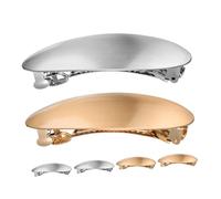 INOOMP 6 piezas Pasadores de Pelo Ovalados Franceses de Metal para Mujer de Clips Resistentes y Duraderos Accesorios Elegantes para Cabello Grueso Uso Diario y Bodas