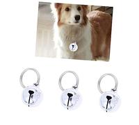 INOOMP 6piezas Cascabeles De Cobre para Mascotas De Accesorios De Collar para Perros y Gatos Decoración De Clásico Color Plata