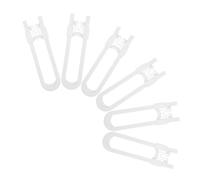 INOOMP 6piezas Cerradura de Seguridad para Gabinetes y Cajones Cerraduras Deslizantes Forma Pestillos de Seguridad para Cocina Sala de Estar y Dormitorio