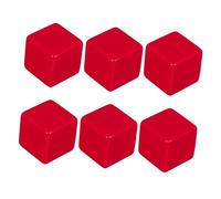 INOOMP 6piezas Cubos De Plástico para Educación Dados Escritos para Proyectos DIY y Actividades El Aula y Decoración