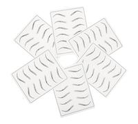 INOOMP 6piezas Entrenamiento Forma Cejas de Práctica de Microblading de Doble Cara Piel Artificial para Maquillaje Permanente Suministros de Maquillaje para Practicar Casa Salón