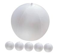 INOOMP 6piezas Globos Inflables De Playa Portátiles para Decoración De Fiestas De Verano Balones Acuáticos De PVC Semi-Transparentes Accesorios Divertidos para Bodas y Celebraciones