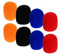 INOOMP 8 Piezas Cubierta de Esponja para Micrófono de Mano, Funda Protectora Gruesa para Ktv y Escenario, Reduce Ruidos No Deseados y Protege contra Polvo
