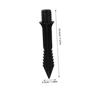 INOOMP 8 piezas Piquetas Plásticas para Luces Solares Negras Estacas para Jardín y Caminos Accesorio Resistente y Fácil de Instalar para Exterior Interior