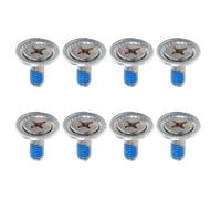 INOOMP 8 Piezas Tornillos de Montaje para Fijaciones de Snowboard de Acero | Arandelas, Repuesto de Hardware para Fijación de Snowboard, Tamaño Estándar, Color Blanco