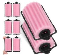 INOOMP 8 Rulos de Esponja Pelo Pequeños 3.5 Cm, Rizadores de Espuma Suaves para Dormir, Kit de 8 Piezas para Crear Rizos y Ondas sin Daño, Accesorios Portátiles para Peinado en Casa