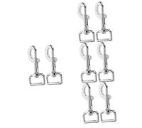 INOOMP 8piezas Correa De Perro Mosquetón Giratorio De Metal De Clips De Sujeción Multifuncionales para Perros Resistente y Duradero para Paseos y Entrenamiento