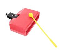 INOOMP Accesorio De Percusión De Batería Percusión Latina De Plástico Rojo Abrazadera Para Soporte Sonido Nítido Ligero y Portátil