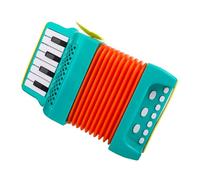 INOOMP Acordeón Infantil de Dibujos Animados Verde, Instrumento Musical para Niños Preescolar, Ejercicio de Agarre, Acordeón para Interpretación y Educación Temprana