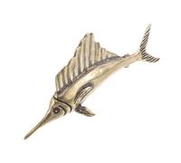 INOOMP Adorno De Pescado De Latón Antiguo Figura De Animal Marino para Decoración De Oficina y Ceremonia del Té Objeto De Colección De Vida Marina