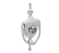 INOOMP Aldaba con Mirilla de Aleación de Zinc Ajustable para Entradas Principales y Portones Delanteros con Estructura Oculta Doble Anillo y Visión de 180 Grados