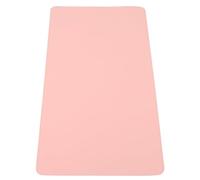 INOOMP Alfombrilla de Tocador para Maquillaje 80x40cm en Piel Sintética | Resistente al Agua Manchas, Acabado Mate Costura Fina, para Mesa de Oficina en Casa Rosa