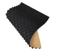 INOOMP Alfombrilla Insonorizante para Coche 50x80 Cm X 2 Cm de Espuma de Goma, Material Amortiguador de Sonido Automotriz, Lámina Aislante Acústica Autoadhesiva para Motor, Puertas