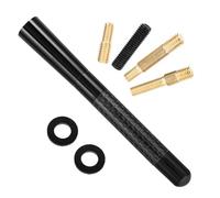 INOOMP Antena de Coche de Fibra de Carbono y Aleación de Aluminio Antena Corta de Techo para Radio Señal Reemplazo para Vehículo con Diseño Resistente y Ligero