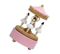 INOOMP Ballet Music Box Cajas De Musica para Mujer Regalo De Cumpleaños De Chicas Adorno De Escritorio Retro Mamá Presente De Cumpleaños Cajas De Musica Giratorias Rosa Haya