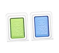 INOOMP Bálsamo Perfumado Sólido 2 Piezas Tamaño Pequeño Fragancia Océano Azul y Limón Fresco Material Práctico Ambientador Doméstico Para Baño y Zapatero