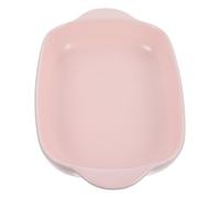INOOMP Bandeja de Cerámica para Hornear Pizza y Spaghetti, Resistente al Horno y Microondas, Color Blanco Adecuado para Almacenar Sobras y Cocinar Color Aleatorio