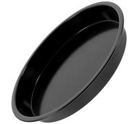 INOOMP Bandeja para Pizza de Acero al Carbono Antiadherente, Molde Redondo para Horno Doméstico, Diseño Simple y Uso Conveniente, Diámetro Exterior 22cm
