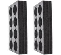 INOOMP Bandeja Portavasos para Bebidas 8 Orificios, Soporte Negro para Transportar Café, Té y Refrescos, Reutilizable para Oficina, Restaurante y Picnic, Portavasos Resistente y Práctico