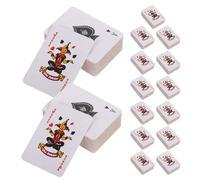 INOOMP Barajas de Cartas Portátiles de Papel para Fiestas y Bodas 15 Juegos, Opción Múltiple, Obsequio Novedoso y Compacto