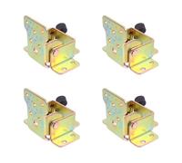 INOOMP Bisagras Plegables de Hierro para Patas de Mesa Autobloqueo Automático y Fácil Uso, Paquete de 4 Piezas para Muebles y Sillas Plegables