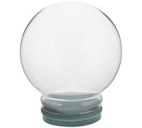 INOOMP Bola de Nieve de Cristal Vacía de 100 MM Base de Vidrio, Kit DIY para Decoración Personalizada en Casa y Oficina, Adecuado para Adultos y