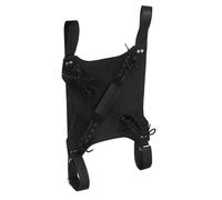 INOOMP Bolsa de Esgrima de PU Negra Cinturón Soporte Doble para Espada, Correa de Hombro Versátil para Disfraz de Espada en Eventos Temáticos y Actuaciones