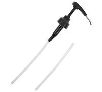 INOOMP Boquilla de Acero Inoxidable para Botella de Salsa de Ostras con Bomba de Prensa Metálica, Incluye 1 Bomba y 2 Mangueras Ajustables, Dispensador Reutilizable para Cocina y Hogar