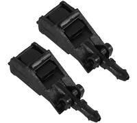 INOOMP Boquillas Pulverizadoras para Lavaparabrisas Coche 2 Piezas, Chorro Ajustable, Plástico Resistente, Compatibles Mayoría de Modelos, Accesorio para Limpieza de Parabrisas Delantero