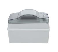 INOOMP Caja de Distribución Eléctrica Ip65 Montaje en Superficie de Plástico, Caja de Conexiones Estanca 2 Vías PC Abs, Tapa Transparente para Exteriores para Interior y Locales
