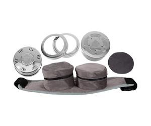 INOOMP Caja de Moxa Portátil Cinturón Práctico, Diseño Hueco sin Humo, Acero Resistente, Almohadilla Aislante para Cuello, Rodillas y Abdomen, Uso Doméstico y Terapia Tradicional