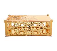 INOOMP Caja de Obsequio y Resistente para Eid Mubarak Acrílica Dorada Diseño Elegante en Ramadán Decoración Festiva para Celebración y Obsequio