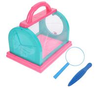 INOOMP Caja De Observación De Insectos Jaula De Mano Soporte Portátil Jaula De Malla para Exteriores Investigación De Bichos El Patio