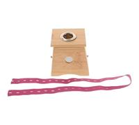 INOOMP Caja Porta Moxa de Madera Portátil Orificio, Dispositivo de Calentamiento de Barras de Moxa Correa Ajustable para Terapia de Moxibustión Corporal Integral y Relajación en Salud