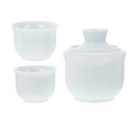 INOOMP Calentador de Vino Azul Juego de Cerámica Estilo Chino | Cerámica, para Hogares y Casas de Té, Acabado Liso sin Rebabas, Obsequio Festivo