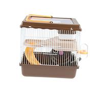 INOOMP Cámara para Hámsteres Diseño Multifuncional Casa Transparente para Animales Rueda De Ejercicio y Bebedero para Decoración del